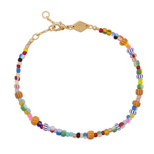 Alaia 18Kt Gold Plated Beaded Bracelet