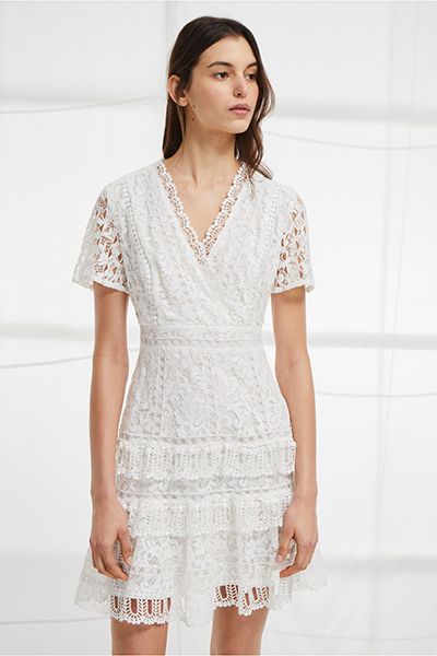 Arta Lace Ruffle Dress