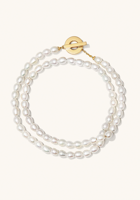 Bold Pearl Double Wrap Bracelet from Mejuri