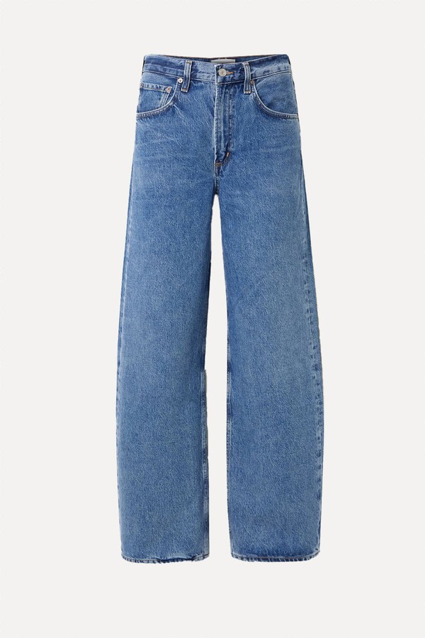Low Curve Mid-Rise Wide-Leg Jeans from AGOLDE 