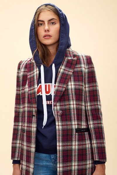 Check Wool Coat from Claudie Pierlot