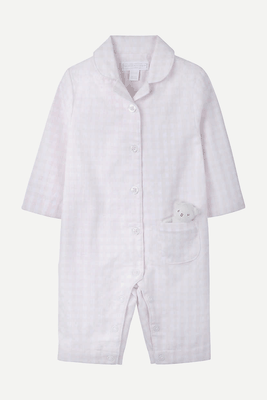 Gingham Sleepsuit With Toy from The White Company