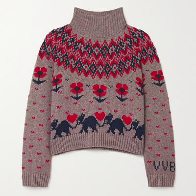 Fair Isle Knitted Turtleneck Sweater | Victoria Beckham 
