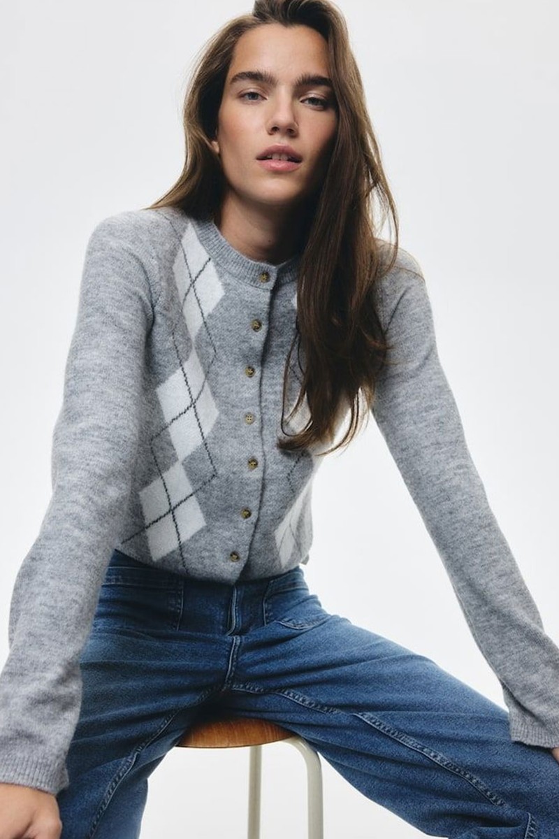 Jacquard-Knit Cardigan from H&M