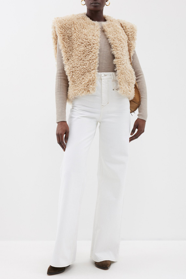 Feliz Faux-Shearling Gilet from Marant Etoile 