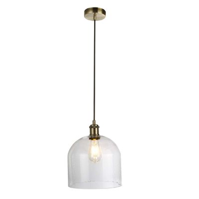 Mottled Glass Ceiling Pendant from Gray and Willow