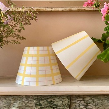 Yellow Stripe Lampshade, £55 | Hum London