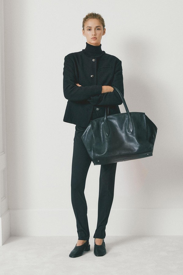 Nappa Leather Maxi Tote Bag