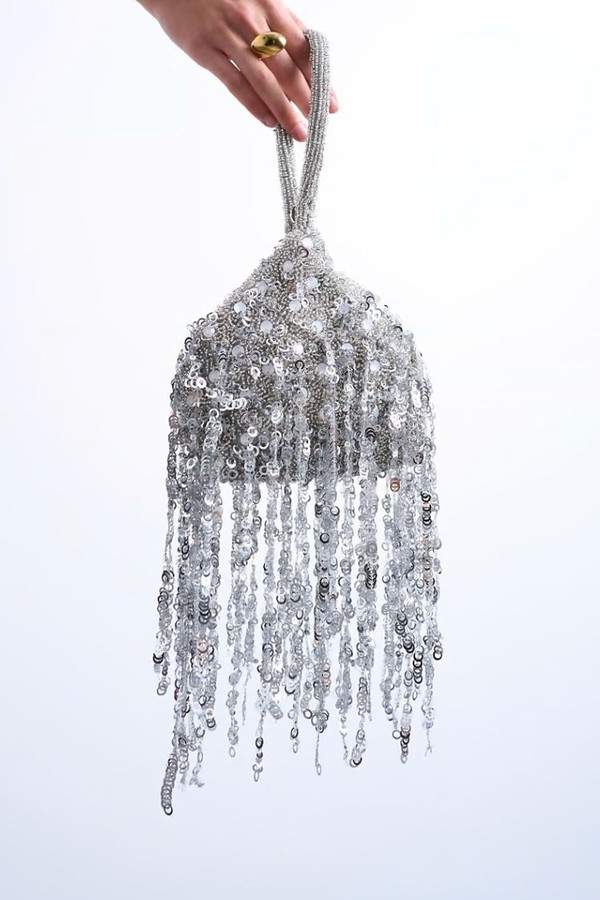 Giana Sequin Tassel Grab Bag from Topshop