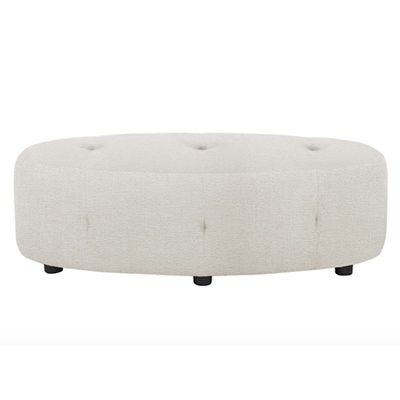 Devine Oval Fabric Footstool from Furniture Village
