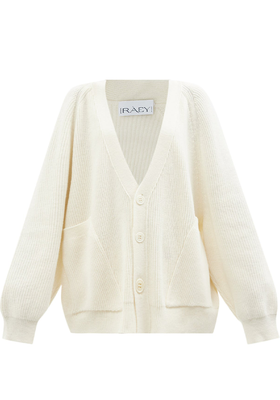 Recycled Wool-Blend Pocket Front Cardigan from Raey