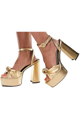 Gold Platform Sandals from Asos Design