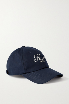 Embroidered Cotton-Canvas Baseball Cap from Frame + Ritz Paris 