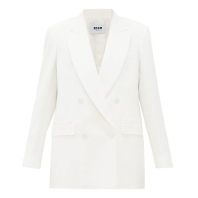 Double-Breasted Crépe Blazer from MSGM