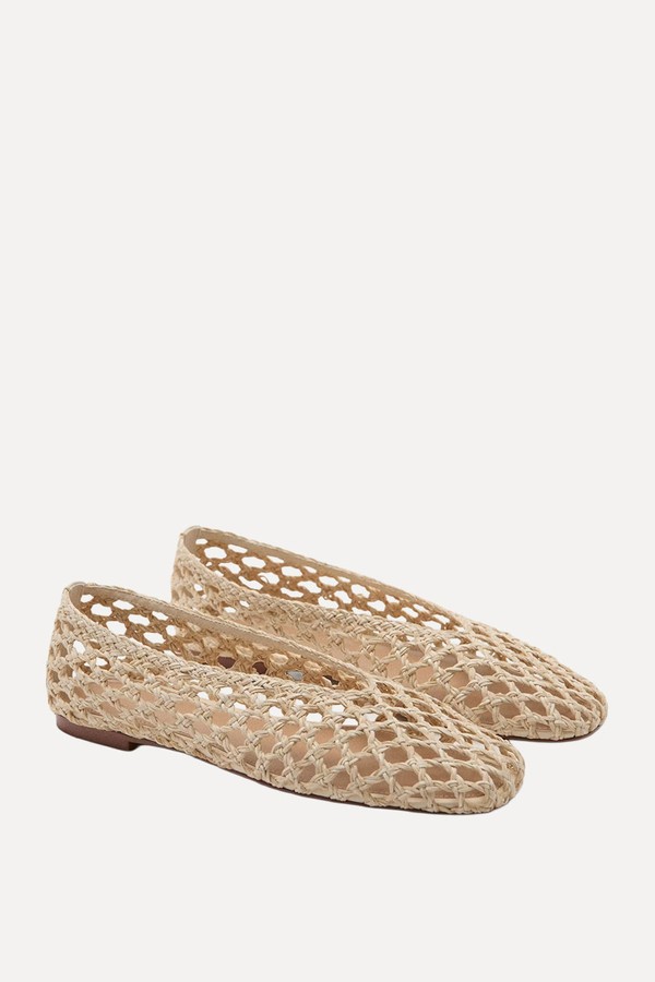 Braided Ballerina Flats from mango