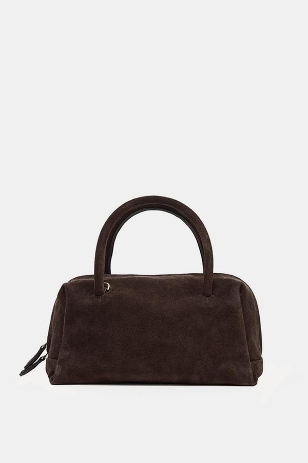 Split Suede Bowling Bag from Split Suede Bowling Bag, £79.99 | Zara