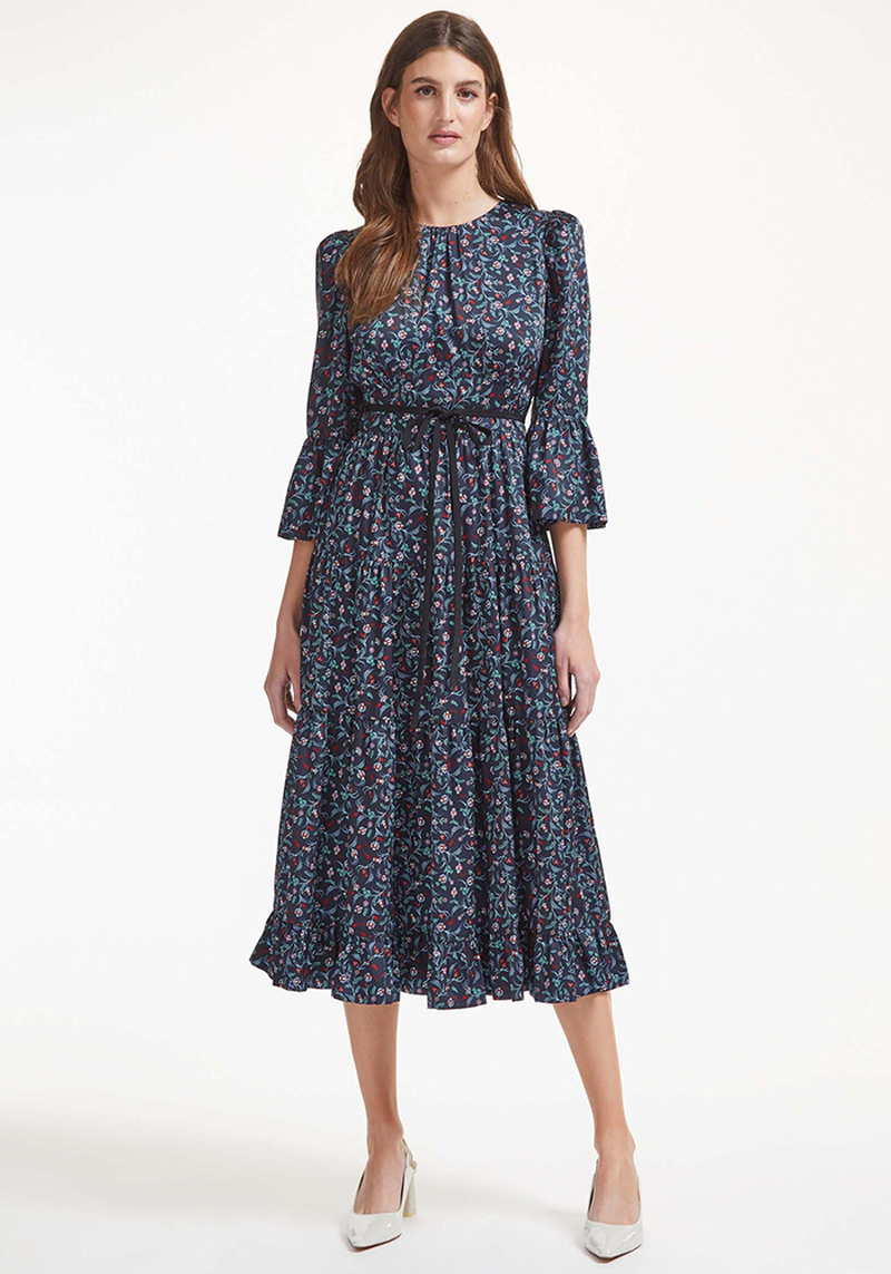 Cordelia Round Neck Midi Dress