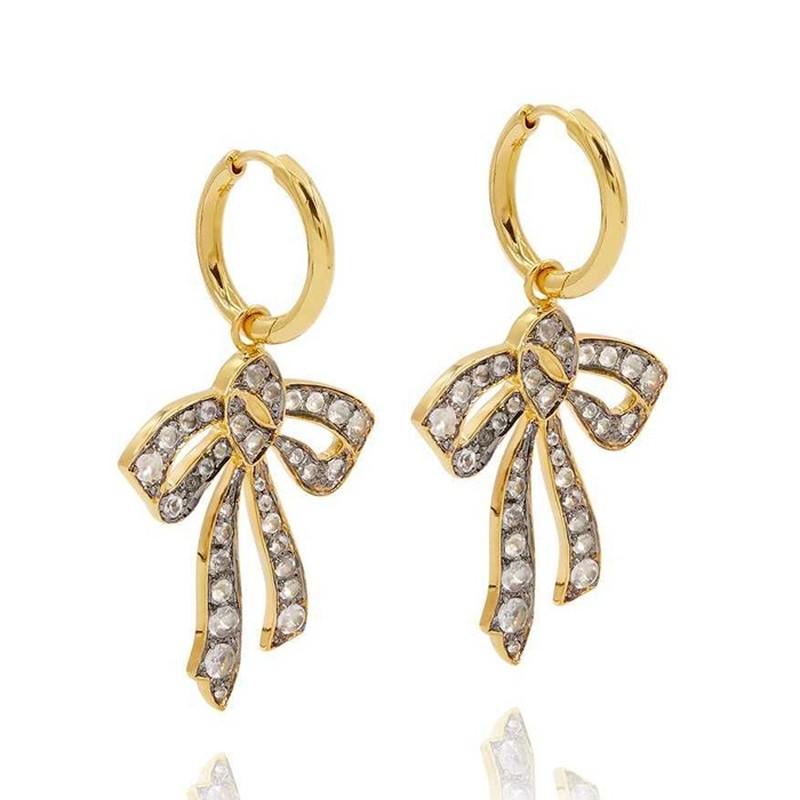 Crystal Bow Earring from Theodora Warre