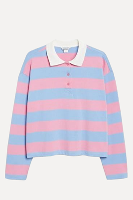 Pastel Striped Rugby Shirt from Monki