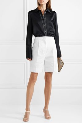 Abby Cotton-Twill Shorts from The Row
