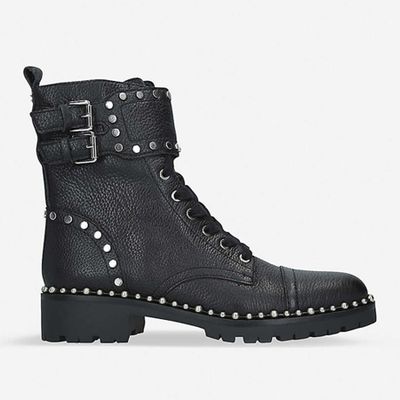 Jennifer Leather Combat Boots from Sam Edelman