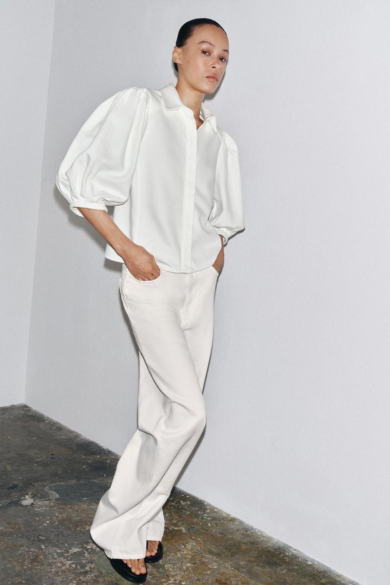 High-Waist Palazzo Jeans