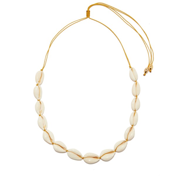 Puka Shell & 24kt Gold-Plated Choker from Tohum