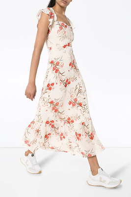 Butterfly Floral-Print Maxi Dress from Reformation