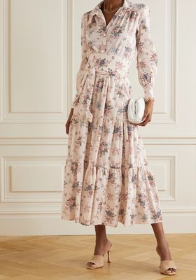 Tati Floral-Print Cotton Midi Skirt from Anna Mason