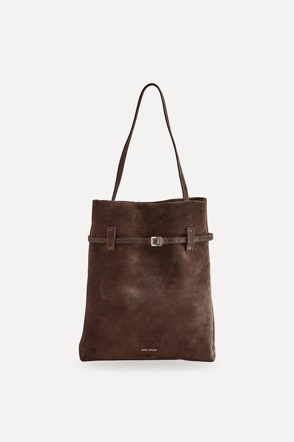 Suede Leather Tote Du Jour Bag from Manu Atelier