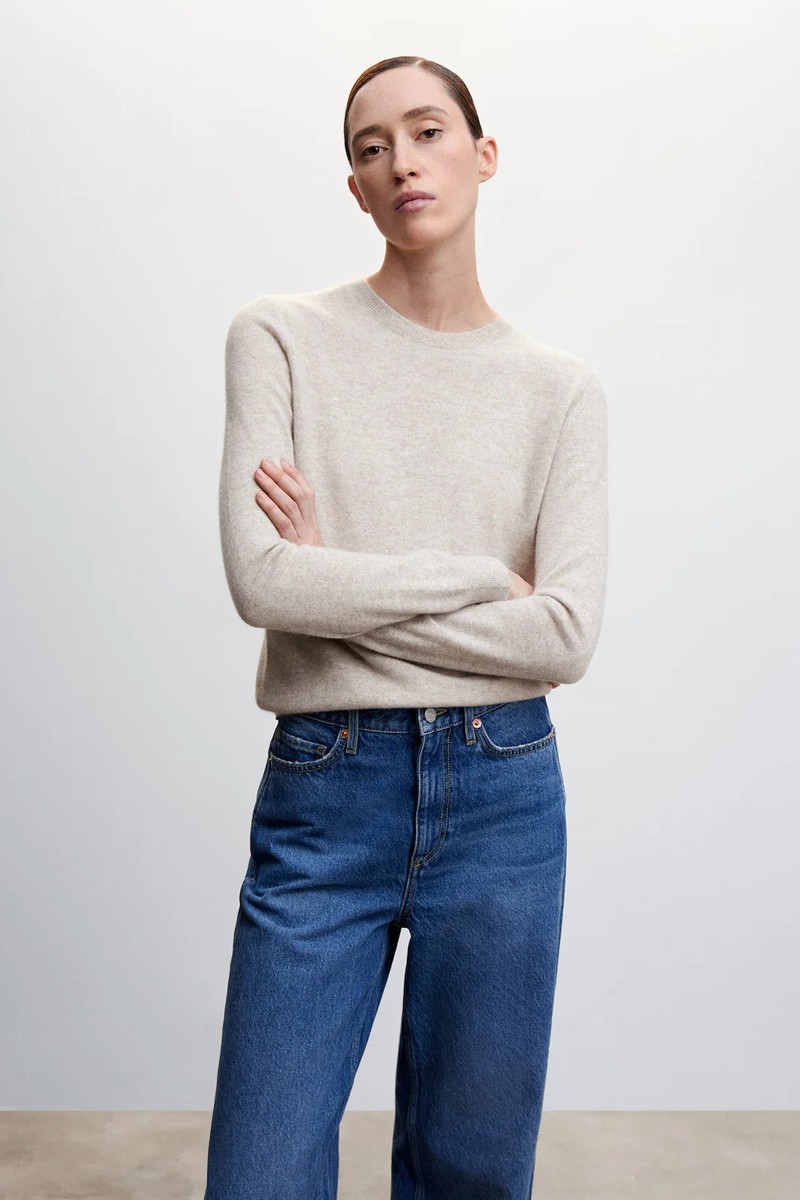 100% Cashmere Sweater Round Neck from Mango
