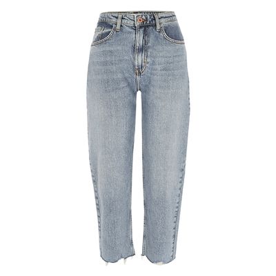 Petite Light Blue Straight Leg Jeans