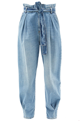High-Rise Paperbag Waist Jeans from RedValentino