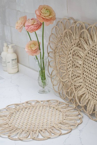 Handmade Neutral Artisan Woven Placemat