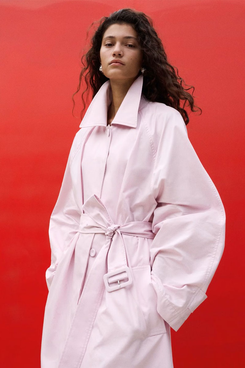 Long Trench Coat With Belt