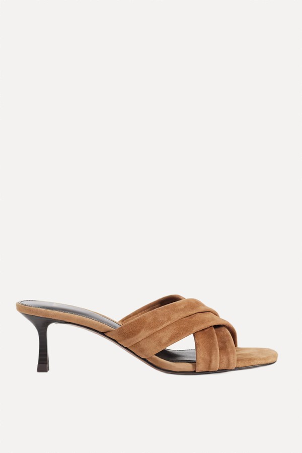 Leather Sandals With Crossed Straps from Mango