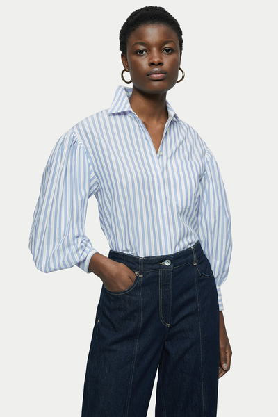  Cotton Poplin Striped Shirt from Jigsaw