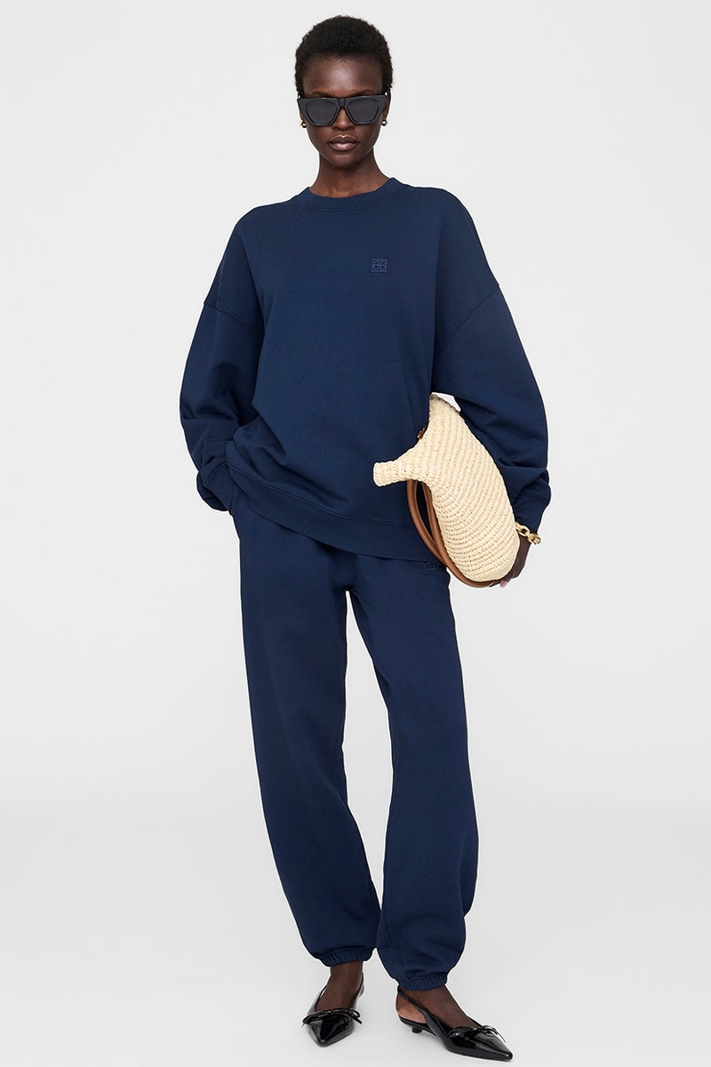 Karter Relaxed-Fit Cotton-Jersey Jogging Bottoms from Anine Bing