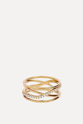 Stacked Wave Ring from Rani & Co.