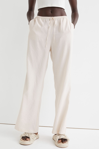 Wide Satin Trousers from H&M