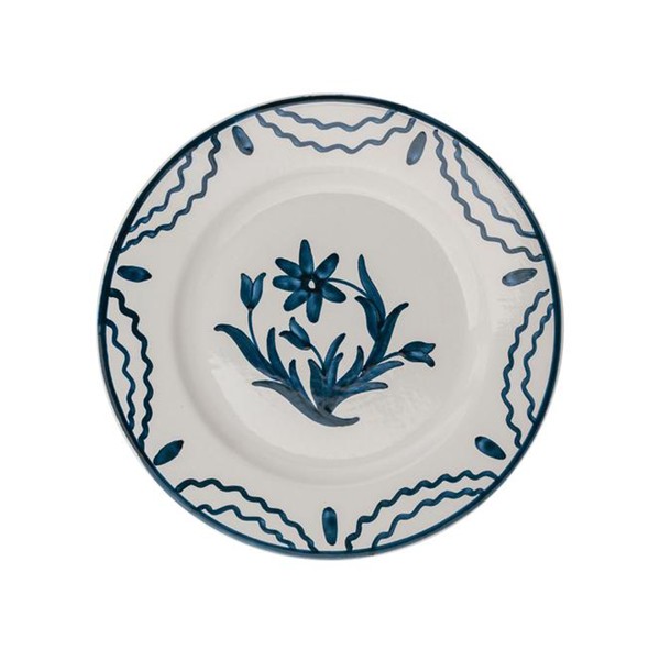 Blue Summer Flower Ceramic Medium Plate from Penny Morrison