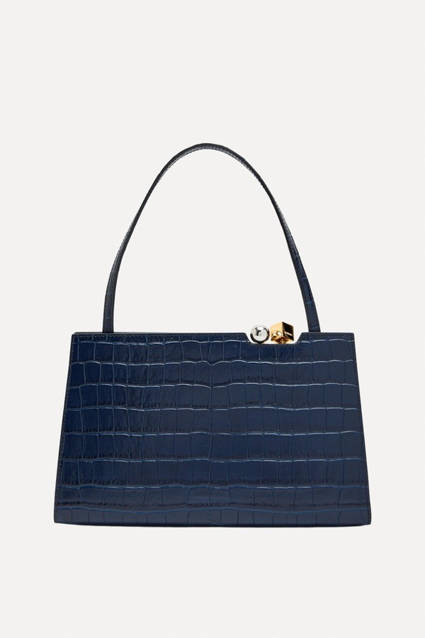 Le Salon Crocodile-Effect Leather Shoulder Bag from JACQUEMUS