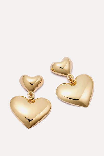 Double Heart Earrings from Daisy London