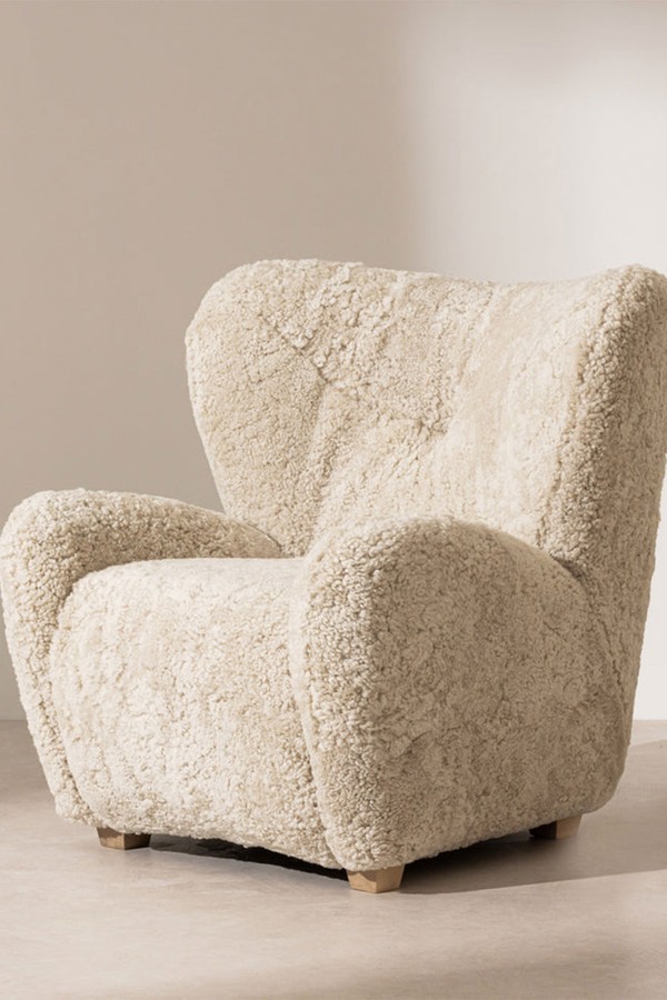 The Solace Sheepskin Lounge Chair