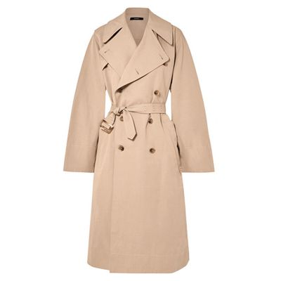 Belted Cotton And Linen-Blend Trench Coat from Bassike