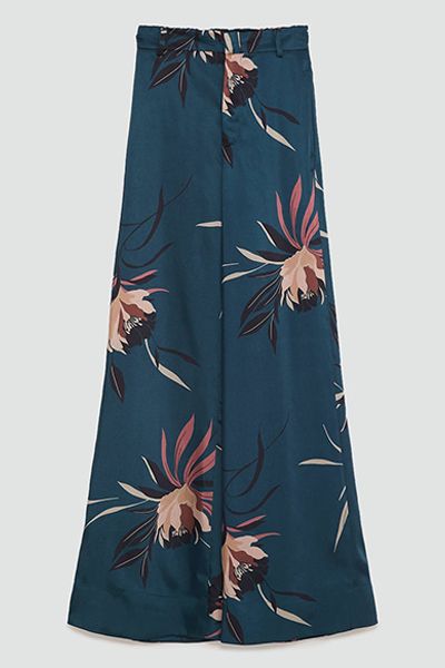 Floral Print Trousers from Zara