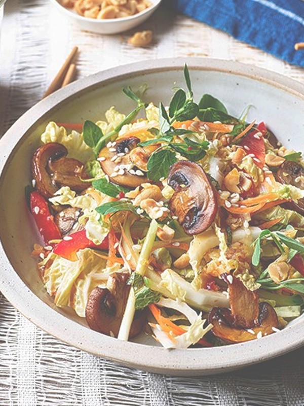 Crunchy Asian Mushroom Salad