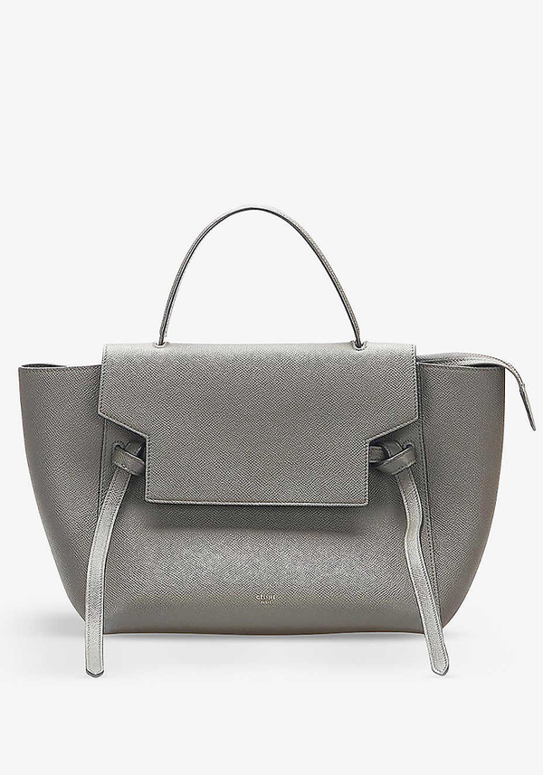 Pre-Loved Belt Leather Satchel Shoulder Bag from Celine