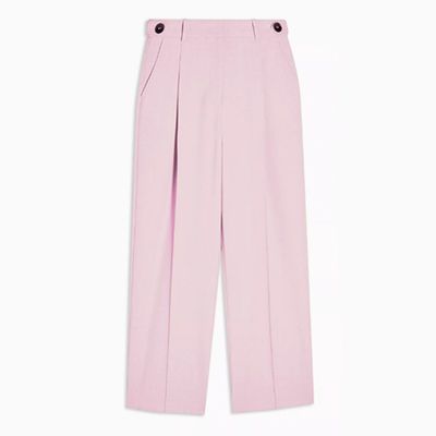 Pink Tab Waist Trousers from Topshop