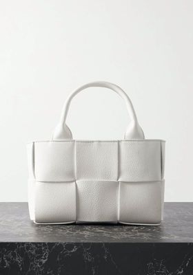 Candy Arco Intrecciato Textured-Leather Tote